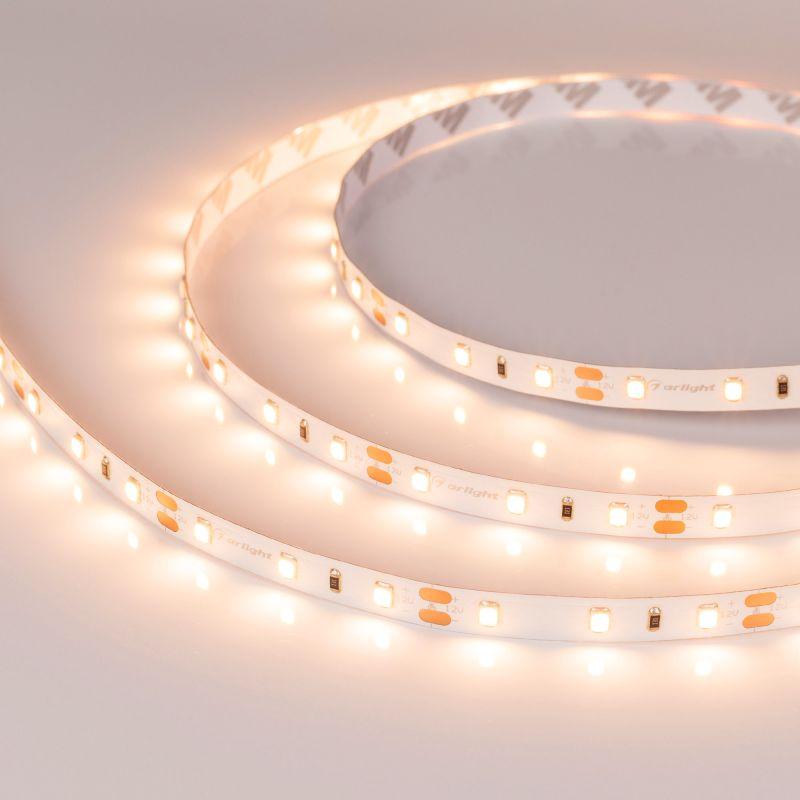 лента светодиодная rt-a60-8mm 12v warm 2700к 4.8вт/м ip20 2835 (уп.5м) arlight 010597(2) от BTSprom.by