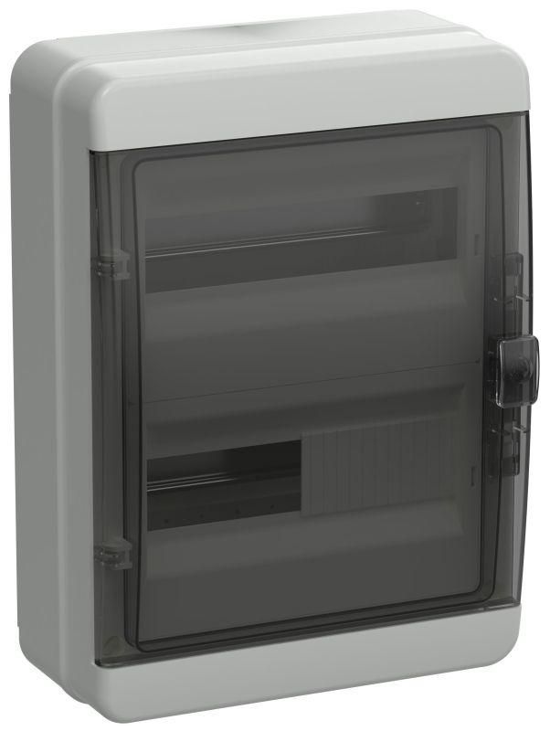 корпус кмпн-24 tekfor ip65 черн. прозр. дверь пластик. iek tf5-kp72-n-24-65-k03-k02 от BTSprom.by