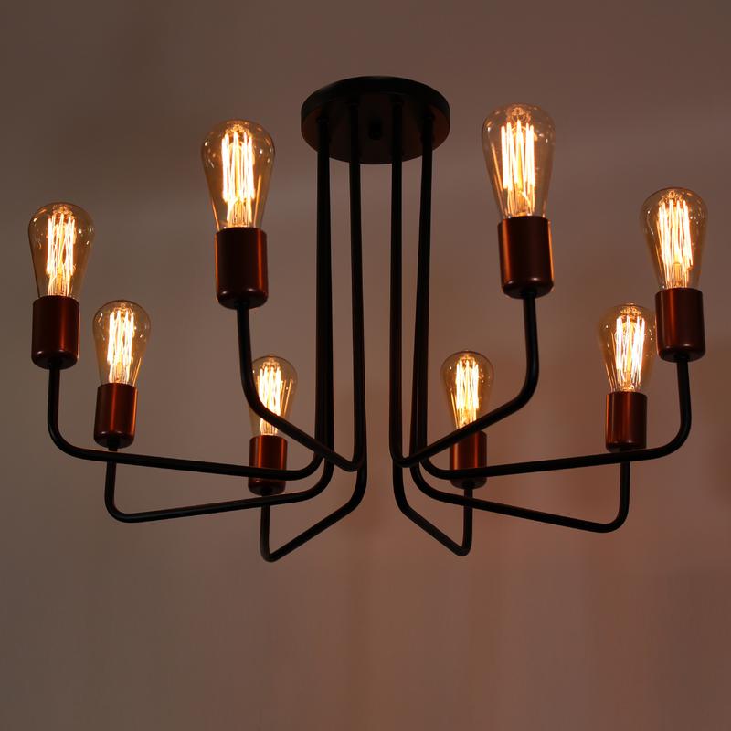  Светильник "Сити" 181 НПБ 01-8х60-107 Е27 ИУ черн. медь Элетех 1005404570 фото в каталоге от BTSprom.by