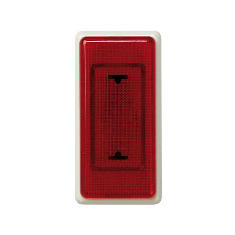 лампа сигнальная с прозр. красн. крышкой узкая 130-250в simon27 сл. кость 27810-31 от BTSprom.by