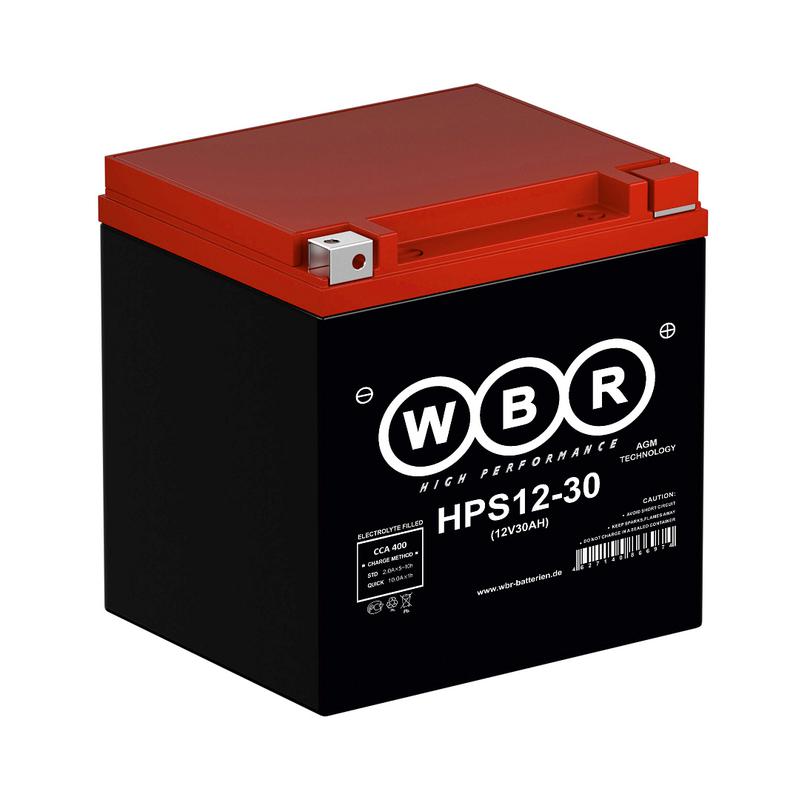 аккумулятор стартерный 12в 30а.ч wbr hps12-30 wbr от BTSprom.by