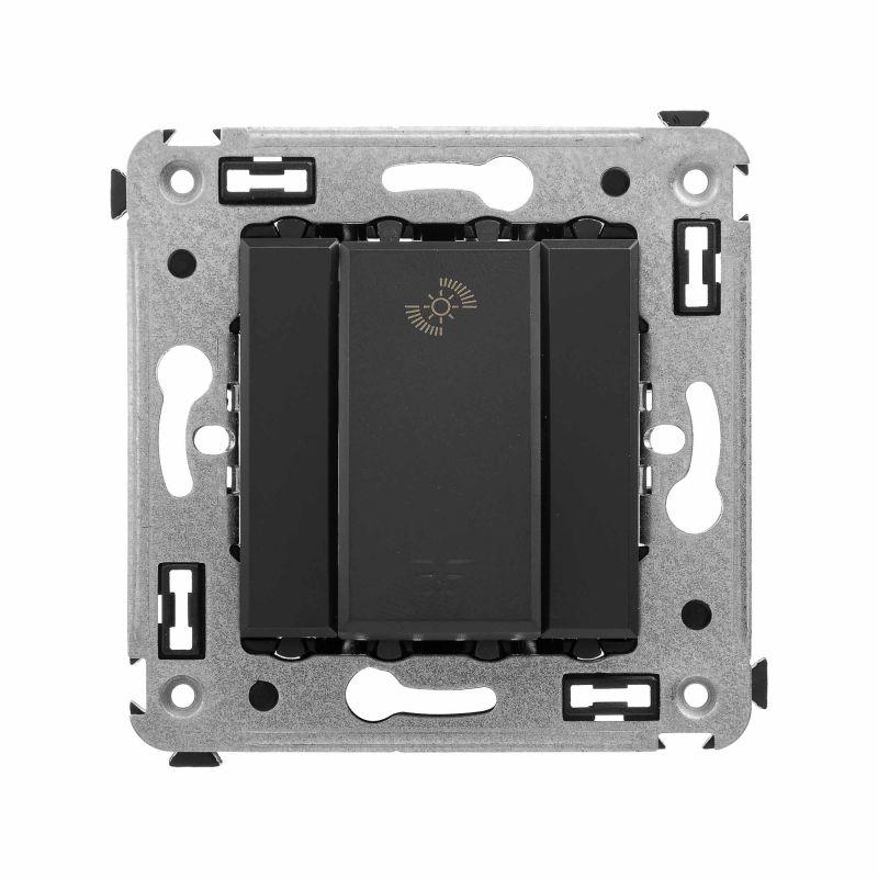 диммер кнопочный сп для led ламп avanti "черный матовый" dkc 4412343 от BTSprom.by