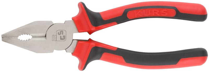  Плоскогубцы комбинированные "Тренд" 160мм двухцветные прорезиненные ручки хром-никелевое покрытие КУРС 47564 фото в каталоге от BTSprom.by