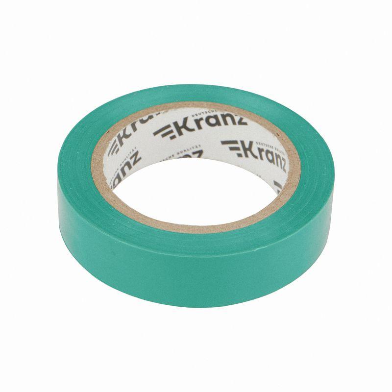  Изолента ПВХ 0.13х15мм 10м зел. (уп.10шт) Kranz KR-09-2003 фото в каталоге от BTSprom.by