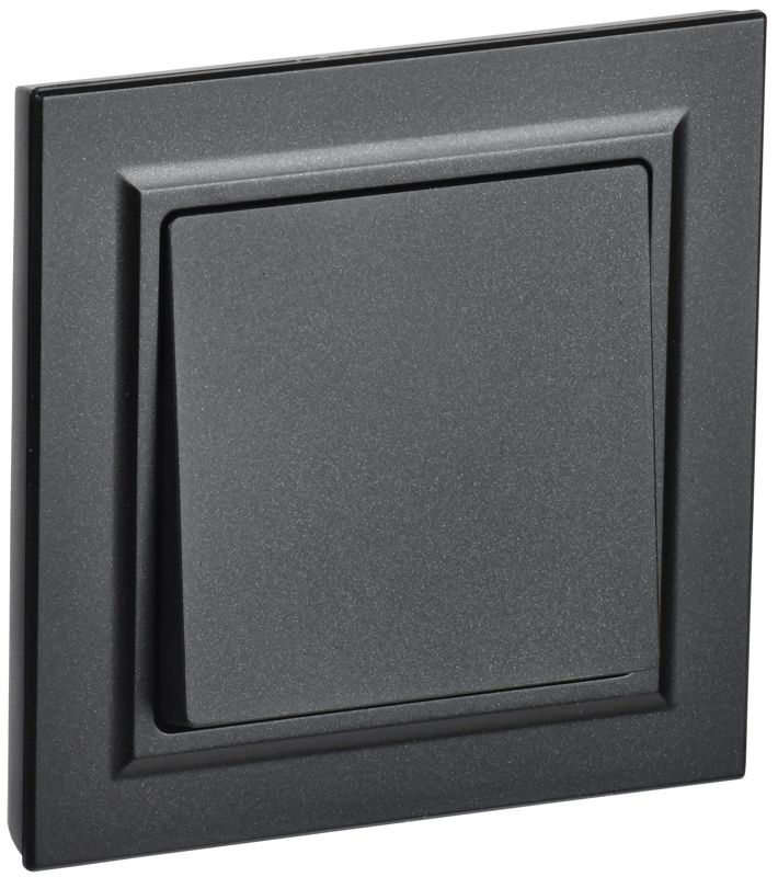 выключатель 1-кл. сп brite вср10-1-0-брч 10а в сборе черн. iek br-v10-0-10-k02-f от BTSprom.by