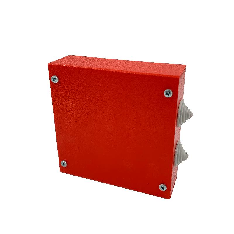 коробка распределительная огнестойкая 130х130х40мм ip41 кропс-st2 frjb-km-st2-6-04-кропс-ip41 для кабелей до 6кв.мм 4 клеммы км kr0090 от BTSprom.by