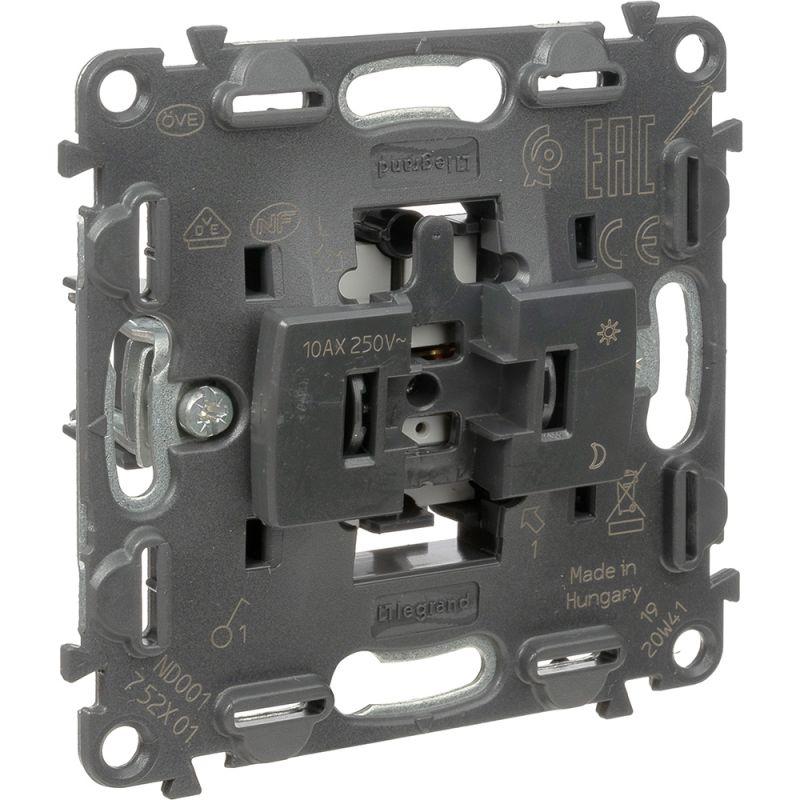  Выключатель 1-кл. СП Valena In'matic 10А IP20 250В 10AX безвинтов. зажимы механизм сер. Leg 752001 фото в каталоге от BTSprom.by