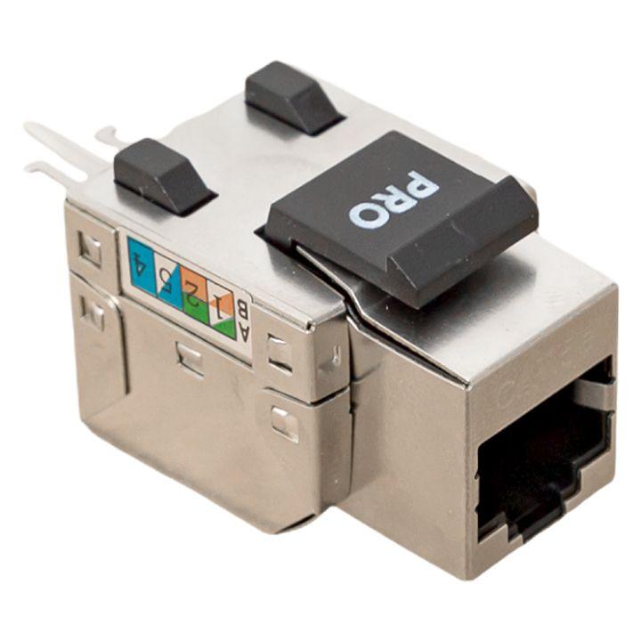 модуль розеточный keystone rj45 кат.5e ftp экранир. 110 idc 90град. teracom pro ekf trp-kstn-sock-90d-5eftp от BTSprom.by