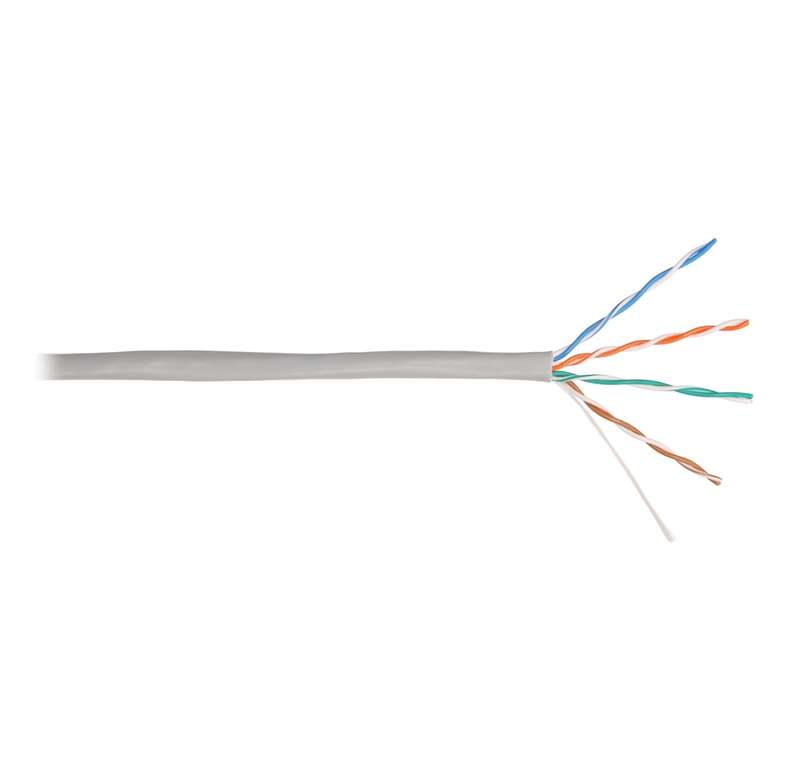 кабель u/utp кат.5e (класс d) 4 пары тест по iso/iec 100мгц ож bc (чистая медь) 24awg (0.49мм) внутр. pvc нг(а) сер. (уп.100м) nikolan nkl 2101a-gy от BTSprom.by