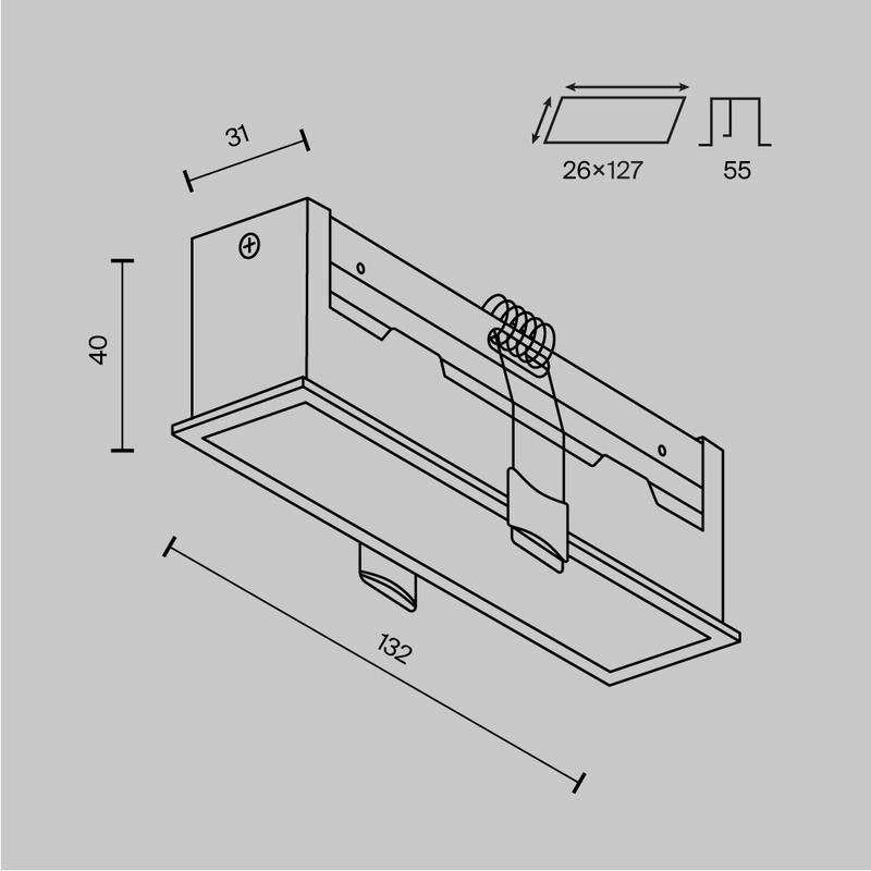  Светильник Basis 12Вт 3000К-6000К IP20 112град. встраив. Maytoni DL066-12W3-6K-W фото в каталоге от BTSprom.by