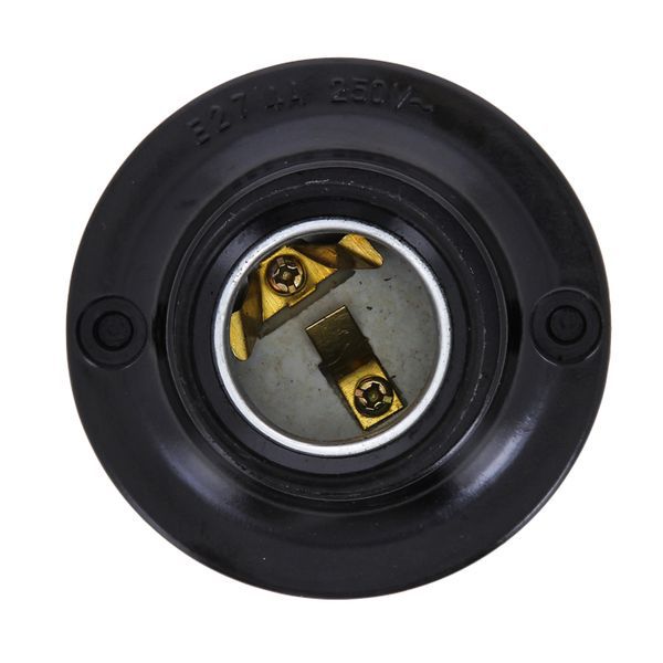  Патрон потолочный E27 прямой карболит. черн. EKF LHC-E27-sc-s фото в каталоге от BTSprom.by