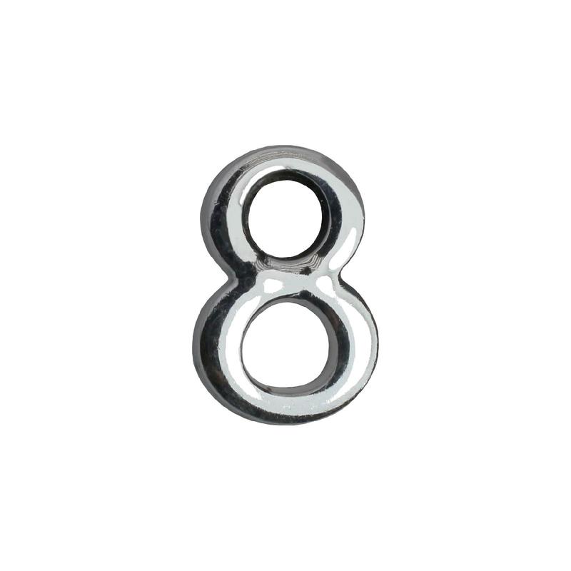 цифра дверная "8" на клеевой основе хром аллюр 5 082 от BTSprom.by