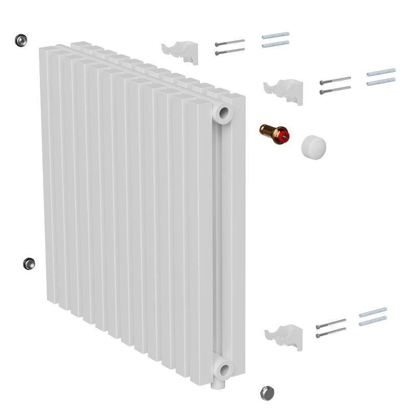  Радиатор дизайн Shift Q30 VC2050 28 секц. RAL9016 Royal Thermo НС-1631298 фото в каталоге от BTSprom.by