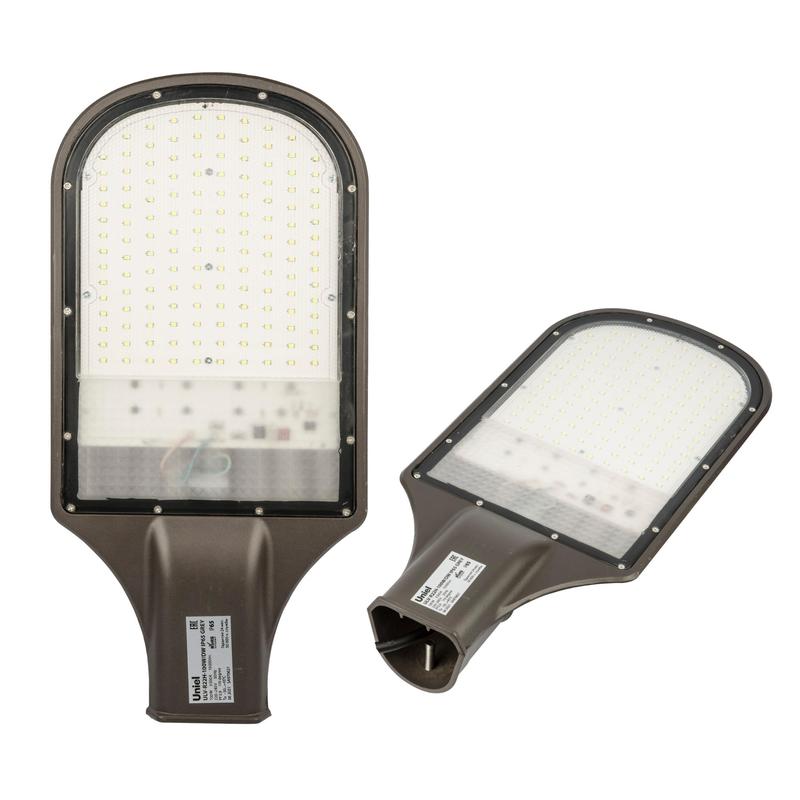 светильник светодиодный уличный консольный ulv-r22h-100w/dw ip65 grey дневной бел. свет 6500к угол 110град. uniel ul-00002706 от BTSprom.by