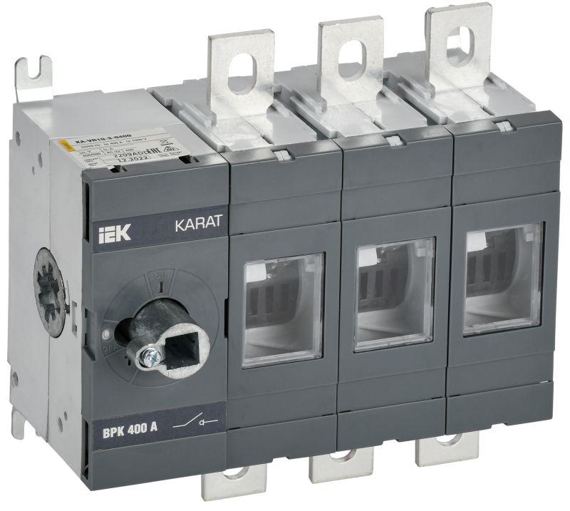 выключатель-разъеденитель karat врк без рукоятки 3п 400а iek ka-vr10-3-0400 от BTSprom.by