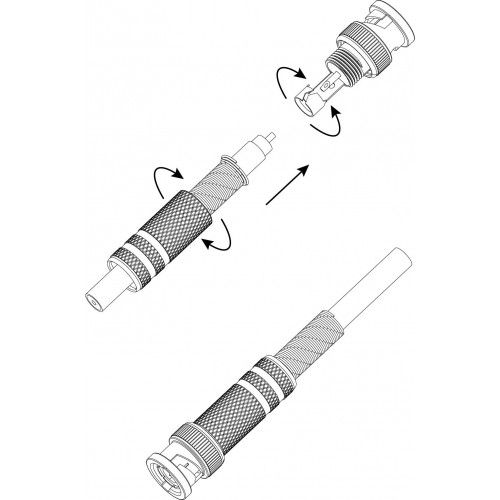  Разъем Simple RS-BNC02 штекер BNC под винт с пружиной металл. ЭРА Б0048313 фото в каталоге от BTSprom.by