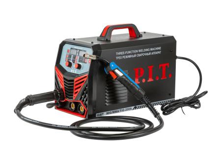 полуавтомат сварочный 5.8квт 200а пв-60 mma 1.6-4мм mig 0.8-1мм tig 1.2-1.6-2мм p.i.t. pmag200-c1 от BTSprom.by