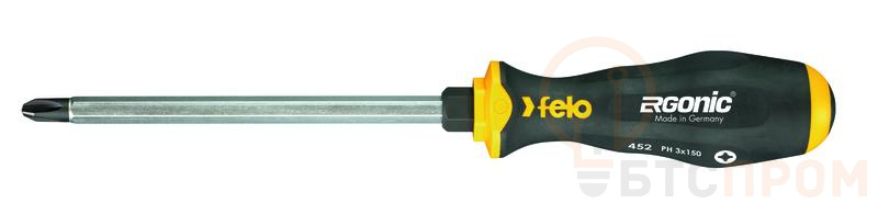 Отвертка Ergonic крестовая ударная PH 3х150 Felo 45230540 фото в каталоге от BTSprom.by  Отвертка Ergonic крестовая ударная PH 3х150 Felo 45230540 фото в каталоге от BTSprom.by