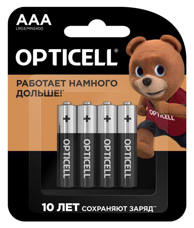 элемент питания алкалиновый aaa/lr03 (блист. 4шт) basic opticell 5051002 от BTSprom.by