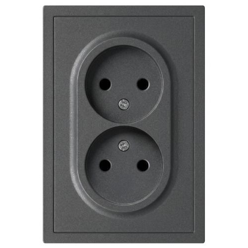 розетка 2-м без заземл. сп 16а ip20 250в galaxy графит эра б0071702 от BTSprom.by