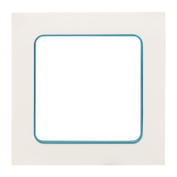 рамка 1-м стокгольм бел. с линией цвета син. proxima ekf exm-g-304-30 от BTSprom.by