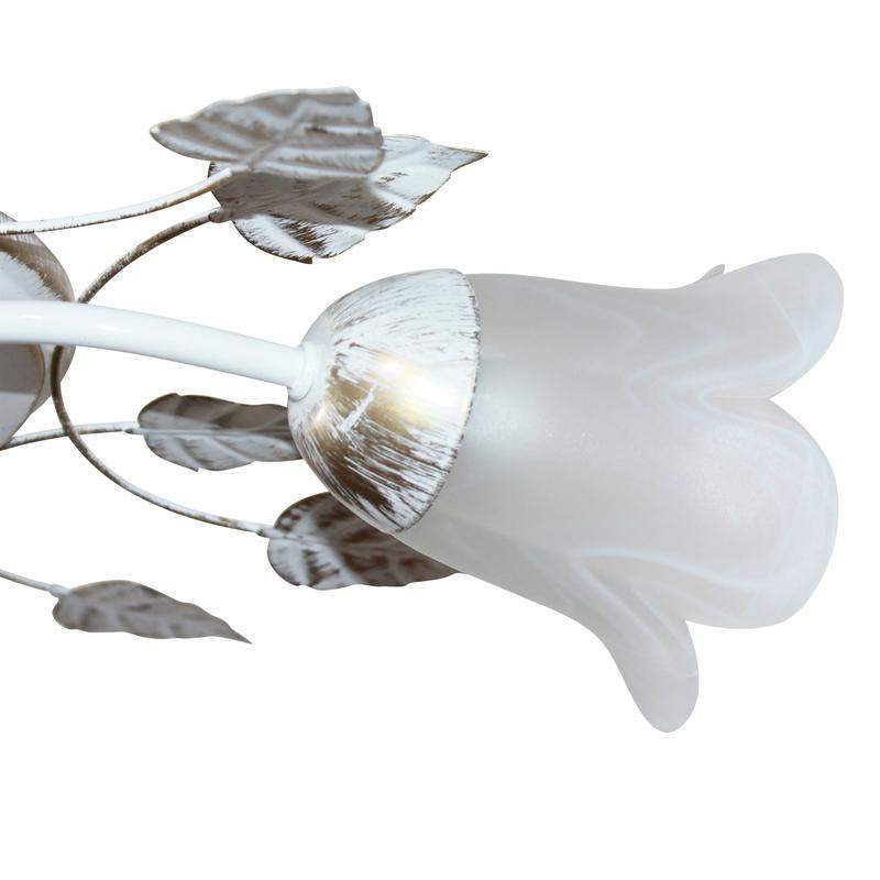  Светильник "Глория" 131 (плафон Ландыш) НПБ 01-3х60-111 Е14 [ИМ] потолочн. бел./зол. Элетех 1005405109 фото в каталоге от BTSprom.by