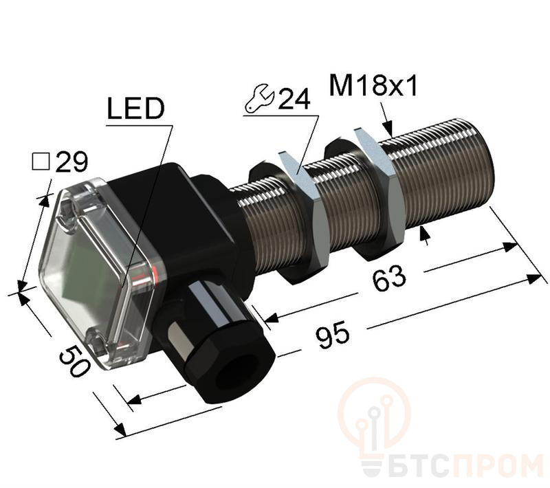Выключатель бесконтактный PS2-18M95-5B84-B (ВБ2.18М.95.5.8.4.В) МЕГА-К A8010-80087491 фото в каталоге от BTSprom.by  Выключатель бесконтактный PS2-18M95-5B84-B (ВБ2.18М.95.5.8.4.В) МЕГА-К A8010-80087491 фото в каталоге от BTSprom.by