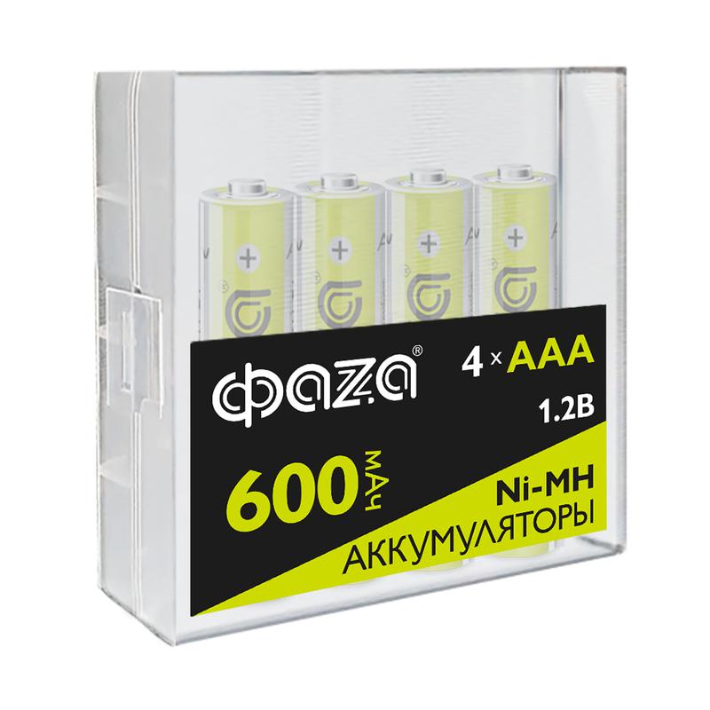 аккумулятор aaa/hr03 ni-mh 1.2в 600ма.ч box-4 (уп.4шт) фаzа 5059740 от BTSprom.by