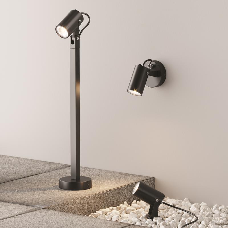  Светильник Scope 1х50Вт GU10 IP65 ландшафтный Maytoni O025FL-01B1 фото в каталоге от BTSprom.by