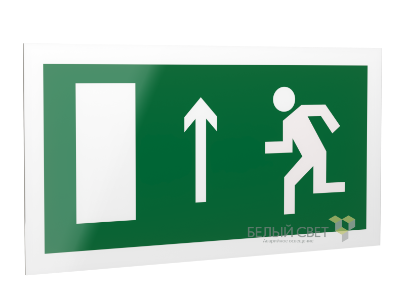 рассеиватель bs-dr-4.e12"напр. к эвакуац. выходу прямо (лев.)" белый свет a14129 от BTSprom.by