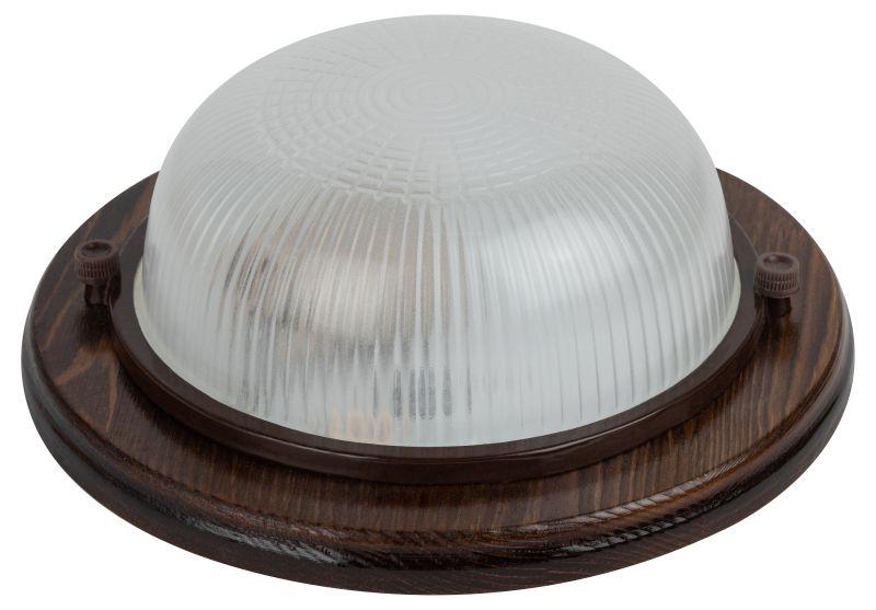 светильник "кантри" нбо 03-60-021 max 60вт e27 ip54 d220 круг дерево/стекло клен эра б0048414 от BTSprom.by