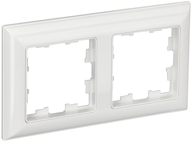 рамка 2-м brite ру-2-бр бел./бел. iek br-m22-12-k01 от BTSprom.by