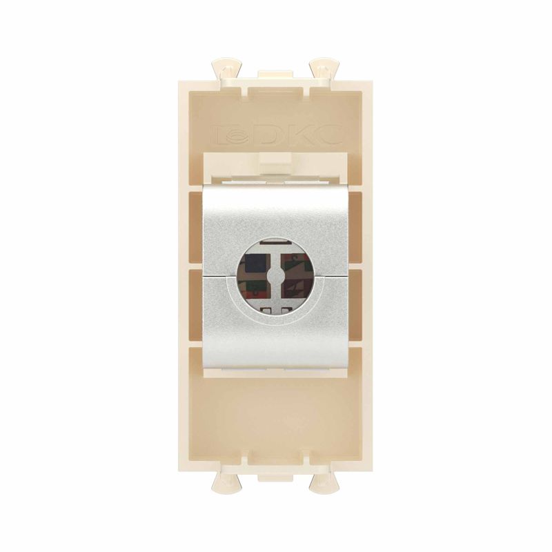  Розетка компьютерная 1мод. Avanti "Ванильная дымка" RJ45 кат.6 без шторок экранир. модульная механизм DKC 4405791 фото в каталоге от BTSprom.by