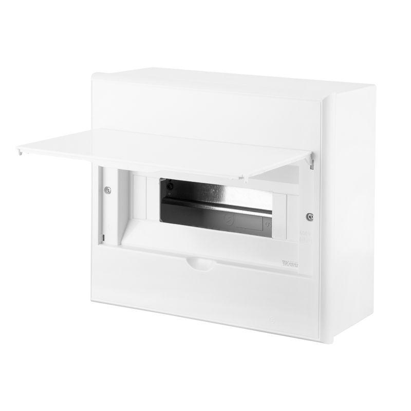  Бокс пластиковый ЩРН-П-12 IP41 бел. дверь бел. Kranz KR-11-0313 фото в каталоге от BTSprom.by