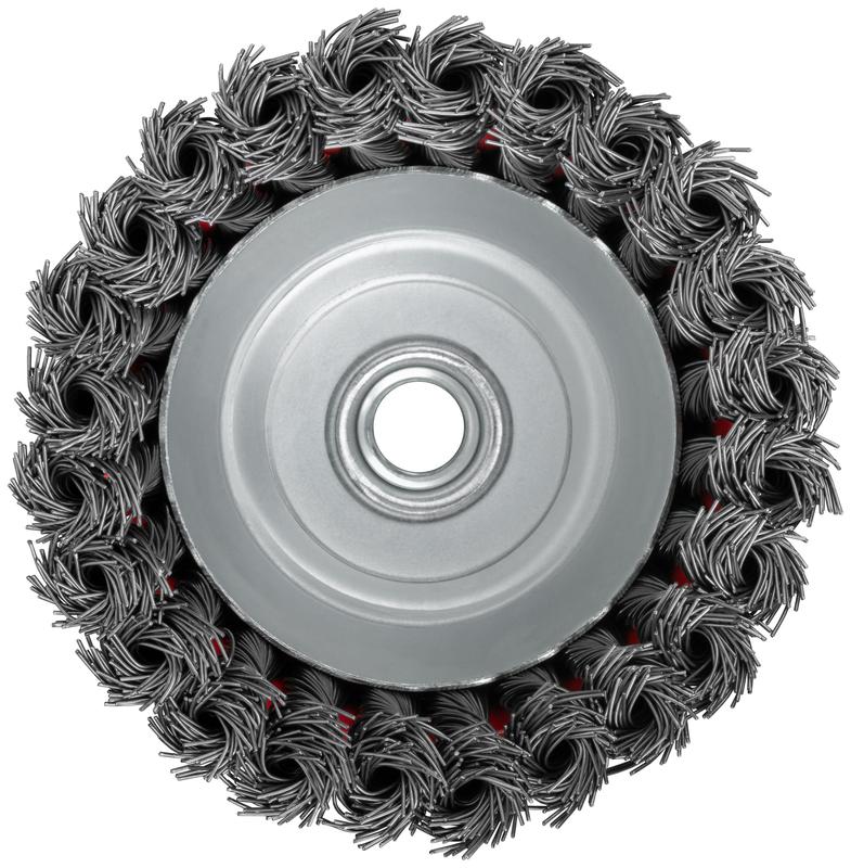  Корщетка-чашка гайка М14 стальная витая проволока 100мм FIT 39468 фото в каталоге от BTSprom.by