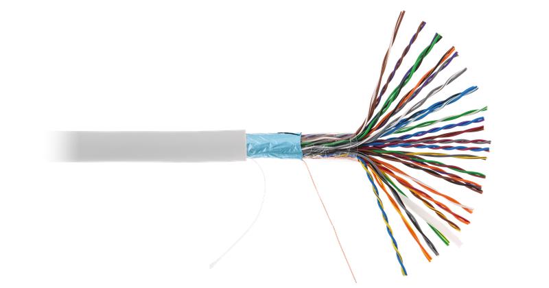 кабель f/utp кат.5 (класс d) 25 пар 100мгц ож bc чистая медь внутр. pvc нг(в) сер. (уп.305м) netlan ec-uf025-5-pvc-gy-3 от BTSprom.by