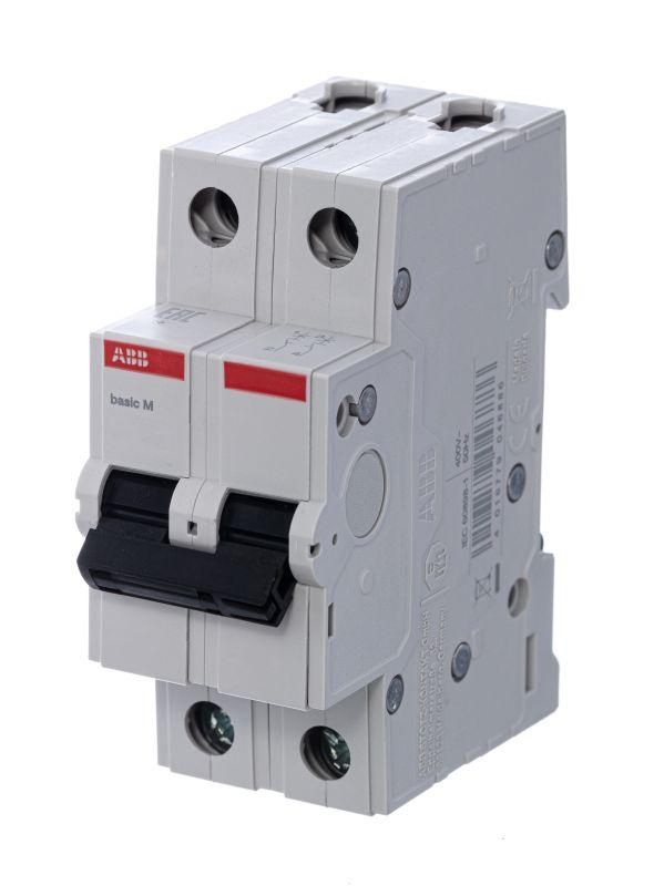 выключатель автоматический модульный 2п c 40а 4.5ка basic m bms412c40 abb 2cds642041r0404 от BTSprom.by
