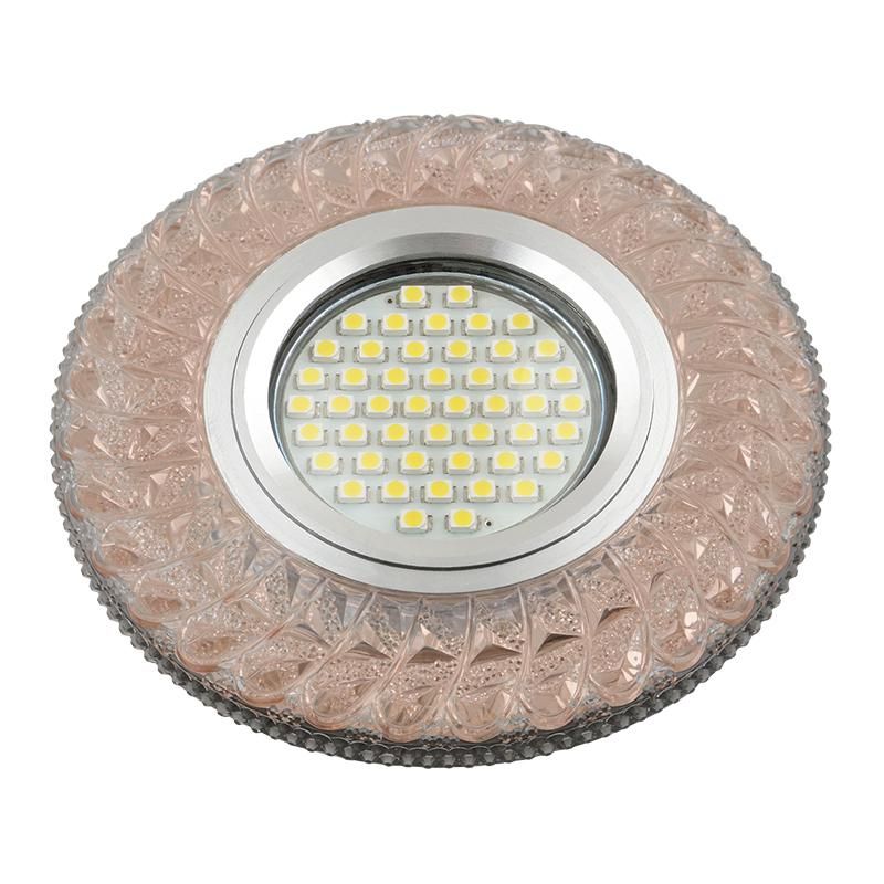 светильник dls-l144 gu5.3 glassy/light tea gu5.3 встраив. доп. светодиод. подсветка 3вт без лампы стекло fametto ul-00003889 от BTSprom.by
