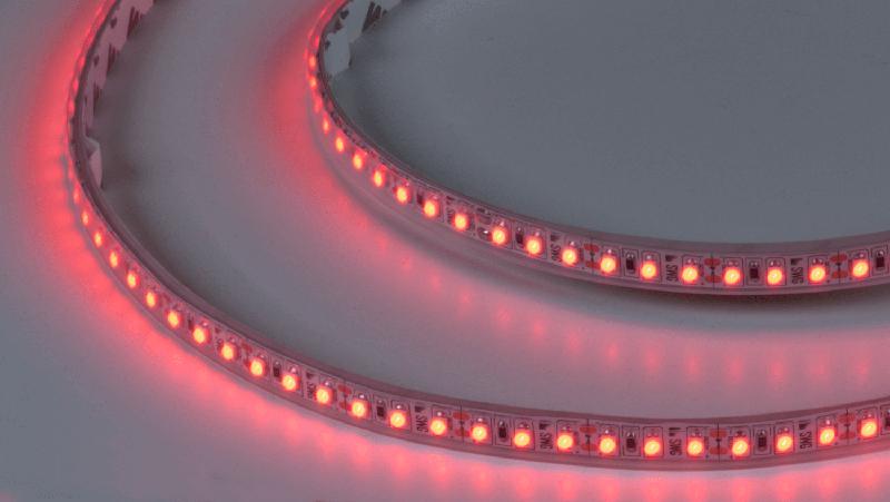 лента светодиодная стандарт 3528 120led/м 9.6вт/м красн. 12в ip66 со скотчем 3м (уп.5м) swg standard 00-00015651 от BTSprom.by