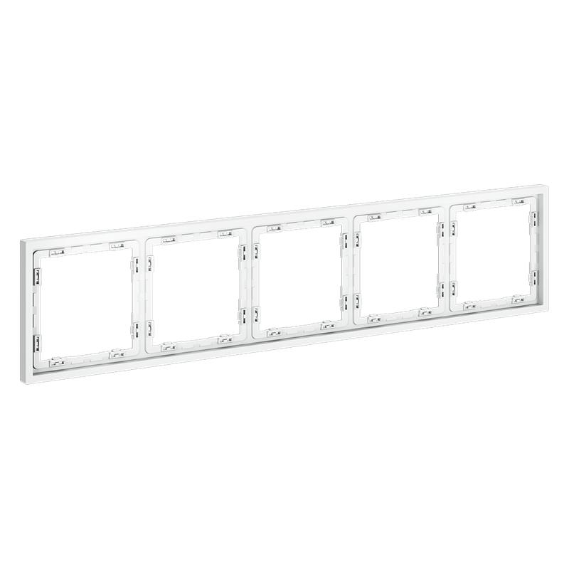  Рамка 5-м S70 пластик. бел. матов. Voltum VLS100502 фото в каталоге от BTSprom.by