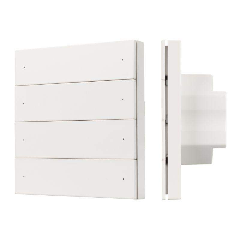 панель кнопочная smart-dmx512-801-22-8g-8sc-dim-in white (230в 2.4g) (ip20 пластик) intelligent arlight 037334 от BTSprom.by