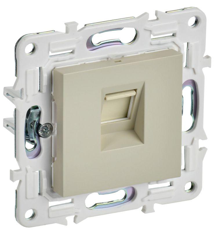 розетка компьютерная rj45 кат.5e skandy sk-k01b беж. iek sk-k10-1-k10 от BTSprom.by