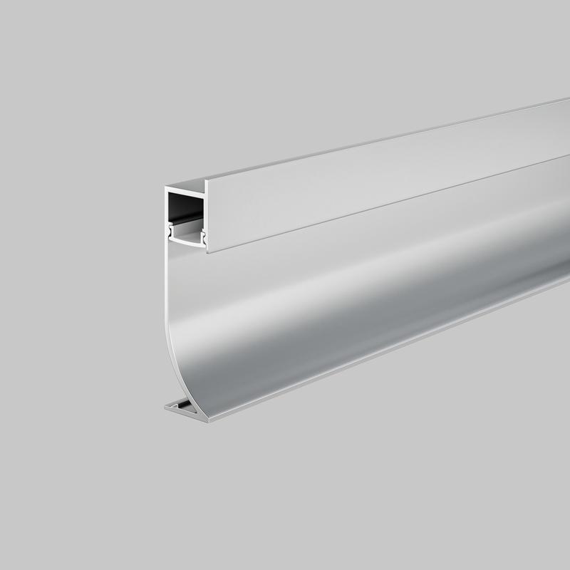  Профиль алюминиевый плинтус с подсветокой 53х14 Maytoni ALM-5314-S-2M фото в каталоге от BTSprom.by