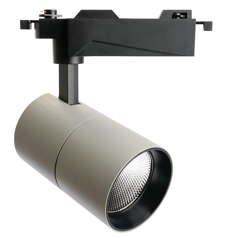 светильник светодиодный трековый на шинопровод 30вт 2700лм 6400к 35град. серый al103 со встроенным драйвером marketbright feron 51852 от BTSprom.by