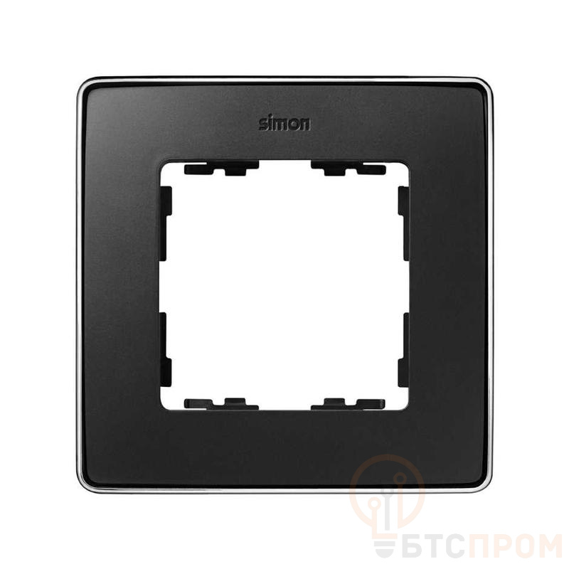 Рамка 1-м Simon82 Detail хром/графит Simon 8201610-241 фото в каталоге от BTSprom.by  Рамка 1-м Simon82 Detail хром/графит Simon 8201610-241 фото в каталоге от BTSprom.by