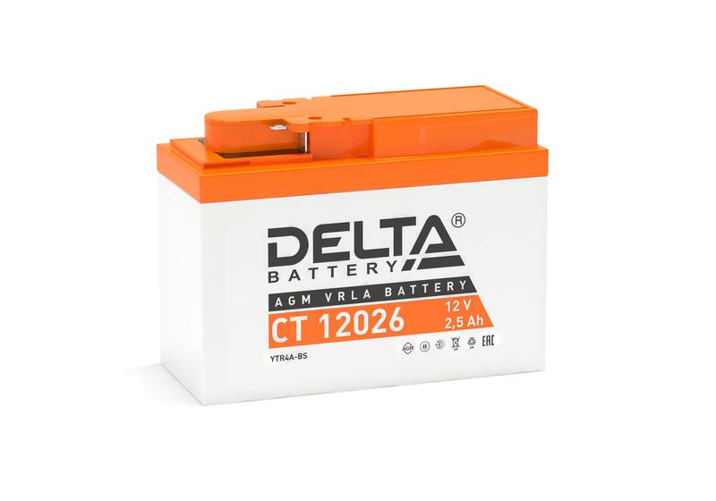 аккумулятор стартерный 12в 2.5а.ч delta ct 12026 от BTSprom.by