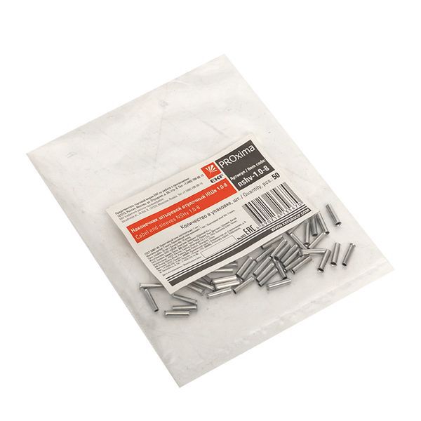  Наконечник штыревой втулочный НШв 1.0-8 (уп.50шт) PROxima EKF nshv-1.0-8 фото в каталоге от BTSprom.by