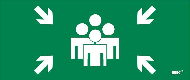 этикетка самоклеящаяся 330х140мм "место сбора" iek lpc10-1-33-14-msts от BTSprom.by