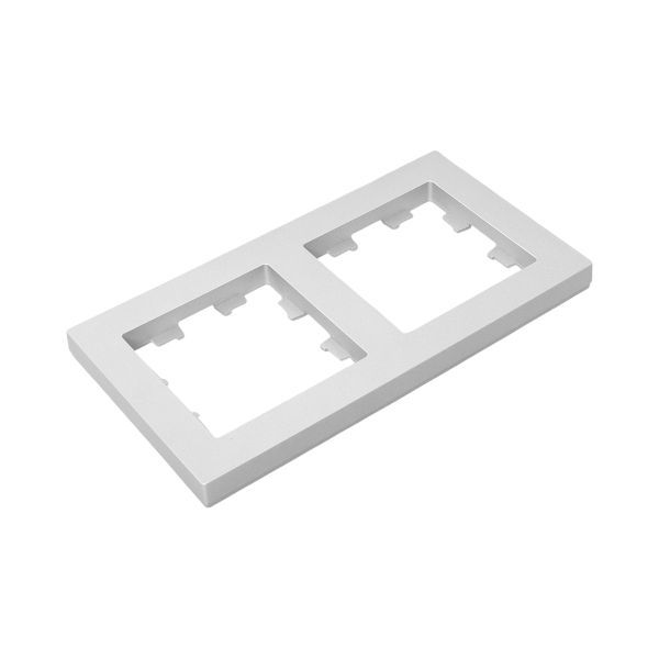  Рамка 2-м Эпика пластик алюм. EKF UP1-FPA-02 фото в каталоге от BTSprom.by