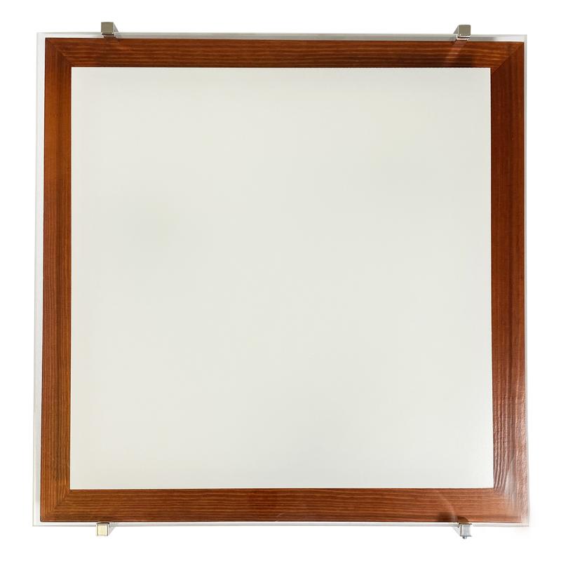  Светильник НПБ 09-3х40-003 "Полесье" 400х400 М97 бел. /корпус вишня /держатель хром (инд. упак.) Элетех 1005205894 фото в каталоге от BTSprom.by